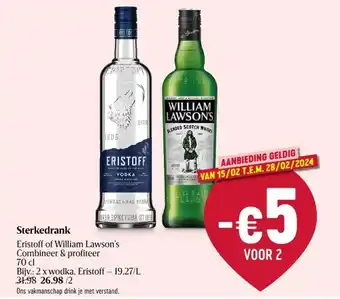 Delhaize Sterkedrank aanbieding