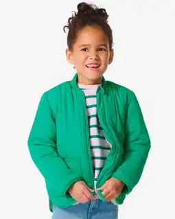 HEMA HEMA Kinderjas Doorgestikt Felgroen (felgroen) aanbieding