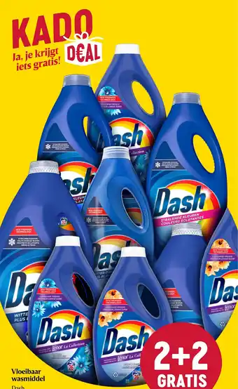 Delhaize Dash vloeibaar wasmiddel 18 doses tot 51 doses aanbieding