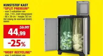 Hubo KUNSTSTOF KAST SPLIT PREMIUM aanbieding