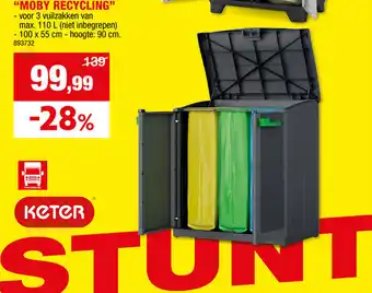 Hubo "MOBY RECYCLING" aanbieding