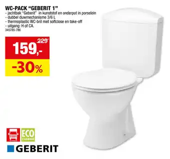 Hubo WC PACK GEBERIT 1 aanbieding