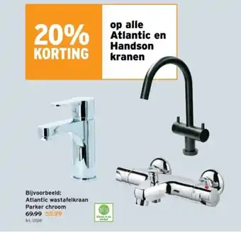 GAMMA Atlantic wastafelkraan Parker chroom aanbieding