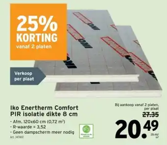 GAMMA Iko Enertherm Comfort PIR isolatie dikte 8 cm aanbieding