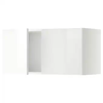 IKEA Metod Bovenkast met 2 deuren, wit/ringhult wit, 80x40 cm aanbieding