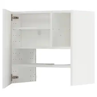 IKEA Metod Bovenkast v afzuigkap&plank/deur, wit/ringhult wit, 60x60 cm aanbieding
