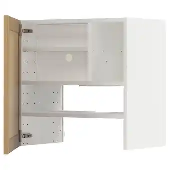 IKEA Metod Bovenkast v afzuigkap&plank/deur, wit/forsbacka eiken, 60x60 cm aanbieding