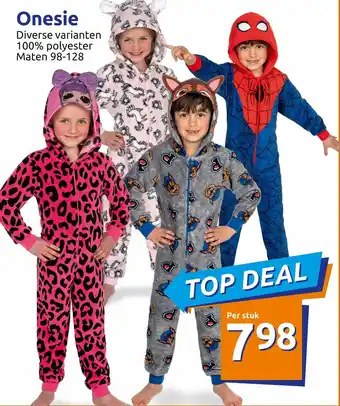 Action Onesie 98-128 aanbieding