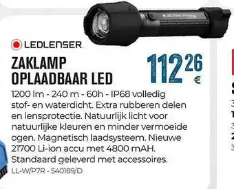 Meno Pro Zaklamp Oplaadbaar Led aanbieding