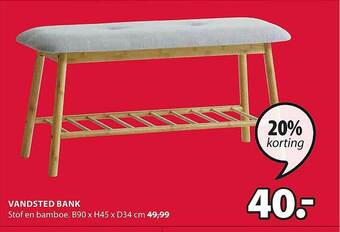 Jysk Vandsted Bank aanbieding