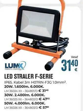 Meno Pro Led Straler F-serie aanbieding