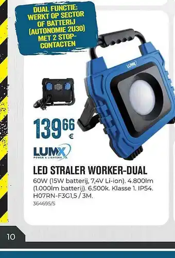 Meno Pro Led Straler Worker-dual aanbieding