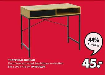 Jysk Trappedal Bureau aanbieding
