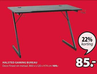 Jysk Halsted Gaming Bureau aanbieding