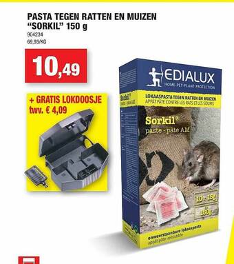 Hubo Pasta Tegen Ratten En Muizen aanbieding
