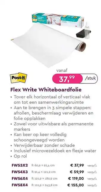 Flex Write Whiteboardfolie