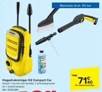 Hogedrukreiniger K2 Compact Car
