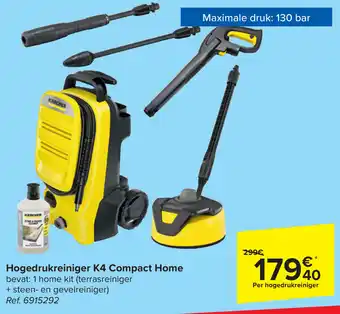 Carrefour Hogedrukreiniger K4 Compact Home aanbieding