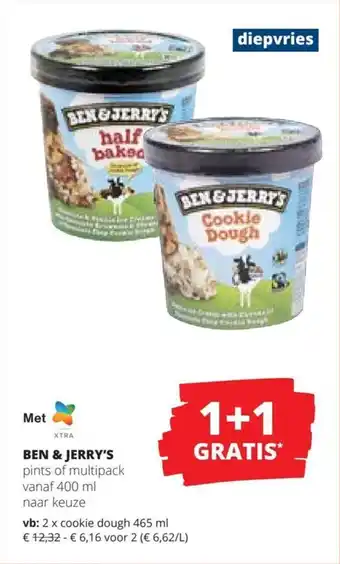 Spar BEN & JERRY'S pints of multipack aanbieding
