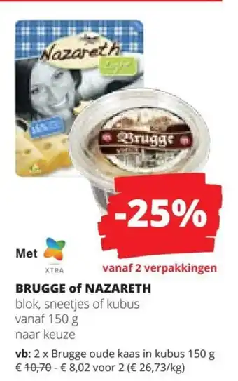 Spar BRUGGE of NAZARETH aanbieding