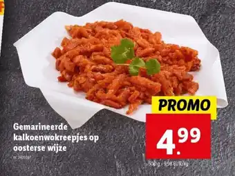 Gemarineerde kalkoenwokreepjes op oosterse wijze 500g