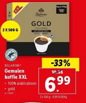 Lidl Gemalen koffie XXL aanbieding