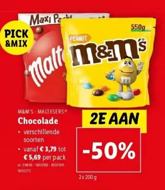 Lidl Chocolade aanbieding