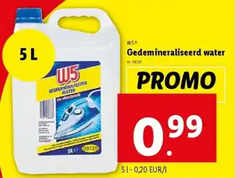 Gedemineraliseerd water 5L
