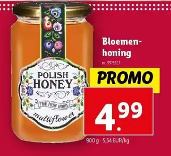 Lidl Bloemenhoning 900g aanbieding