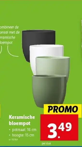 Lidl Keramische bloempot aanbieding