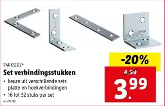 Lidl Set verbindingsstukken aanbieding