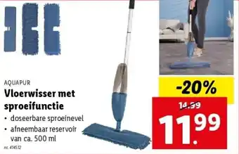 Vloerwisser met sproeifunctie