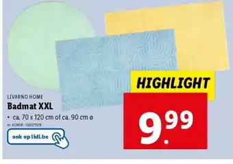 Lidl Badmat XXL aanbieding
