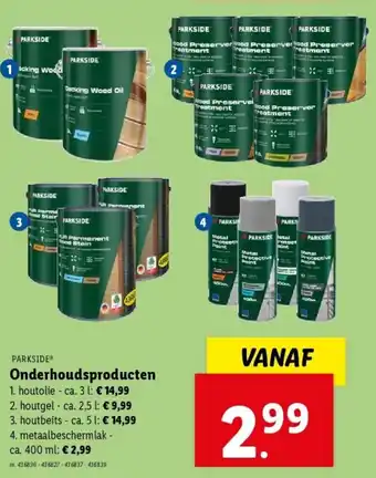 Lidl Onderhoudsproducten aanbieding