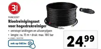 Lidl Rioolreinigingsset voor hogedrukreiniger aanbieding
