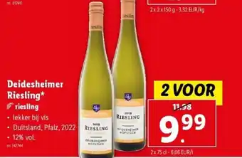 Lidl Deidesheimer Riesling aanbieding