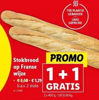 Lidl Stokbrood op Franse wijze aanbieding