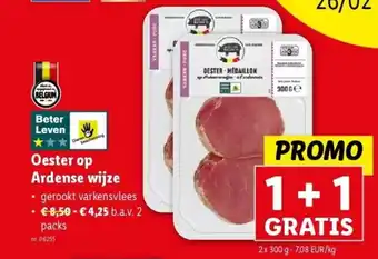 Lidl Oester op Ardense wijze aanbieding