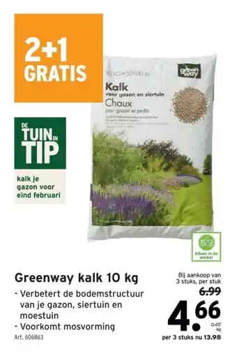 GAMMA Greenway kalk 10 kg aanbieding