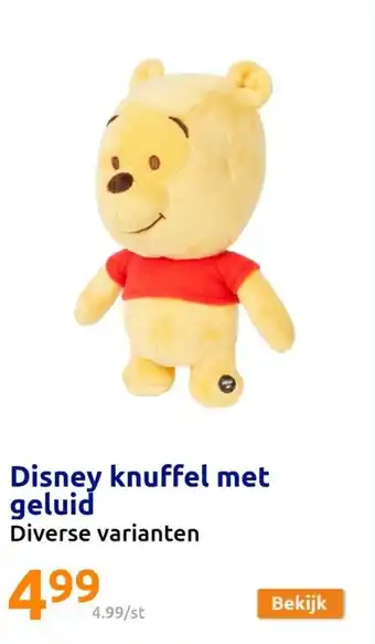 Action Disney knuffel met geluid aanbieding