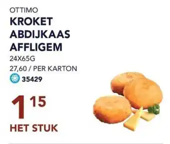 Bidfood OTTIMO KROKET ABDIJKAAS AFFLIGEM 24 x 65g aanbieding