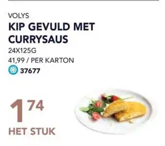 Bidfood VOLYS KIP GEVULD MET CURRYSAUS aanbieding