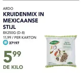 Bidfood ARDO KRUIDENMIX IN MEXICAANSE STIJL 8 x 250g aanbieding