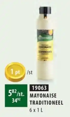 Bidfood MAYONAISE TRADITIONEEL 6 x 1L aanbieding