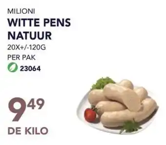 Bidfood MILIONI WITTE PENS NATUUR aanbieding