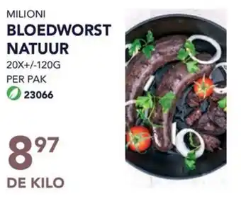 Bidfood MILIONI BLOEDWORST NATUUR aanbieding