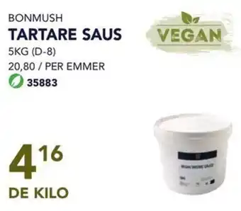 Bidfood BONMUSH TARTARE SAUS 5KG aanbieding