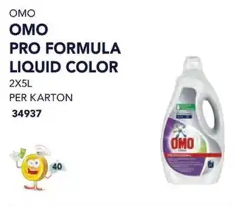 Bidfood OMO PRO FORMULA LIQUID COLOR 2X5L aanbieding