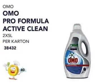 Bidfood OMO PRO FORMULA ACTIVE CLEAN 2X5L aanbieding