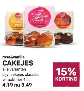 Ekoplaza rose&vanilla CAKEJES aanbieding